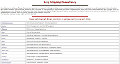Desktop Screenshot of bergshippingconsultancy.com.au