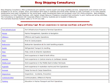 Tablet Screenshot of bergshippingconsultancy.com.au